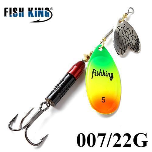 Fish King 12Cm-22G Mepps Long Cast Deep Running Spinners Fishing Lure Spinner-FISH KING Official Store-Green-Bargain Bait Box