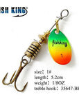 Fish King 12Cm-22G Mepps Long Cast Deep Running Spinners Fishing Lure Spinner-FISH KING Official Store-Light Green-Bargain Bait Box