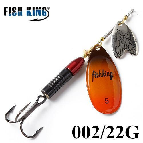 Fish King 12Cm-22G Mepps Long Cast Deep Running Spinners Fishing Lure Spinner-FISH KING Official Store-Yellow-Bargain Bait Box