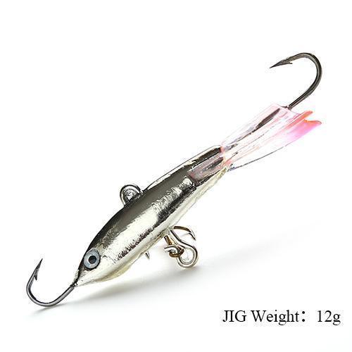 Fish King 1Pc 12G/6.7Cm Ice Fishing Lures Winter Bait Hard Lure Balancer For-FISH KING First franchised Store-Army Green-Bargain Bait Box