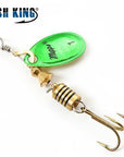 Fish King 1Pc 3 Color Size0-Size5 Fishing Hard Lure Bait Leurre Peche Mepps-FISH KING First franchised Store-Green Size 1-Bargain Bait Box