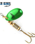 Fish King 1Pc 3 Color Size0-Size5 Fishing Hard Lure Bait Leurre Peche Mepps-FISH KING First franchised Store-Green Size 3-Bargain Bait Box