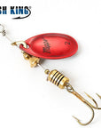 Fish King 1Pc 3 Color Size0-Size5 Fishing Hard Lure Bait Leurre Peche Mepps-FISH KING First franchised Store-Red Size 2-Bargain Bait Box
