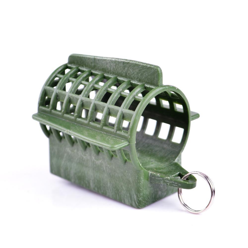 Fish King 1Pc 30G 40G 50G 60G 70G Plastic Bait Cage Carp Fishing Trap Basket-FISH KING First franchised Store-20G LvSe Yuan-Bargain Bait Box
