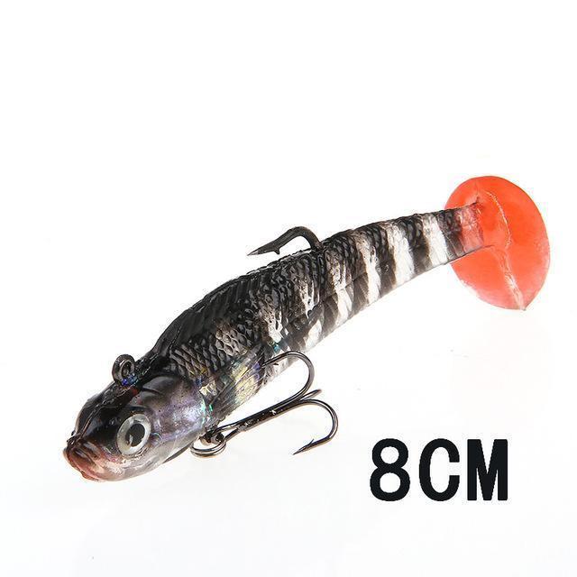 Fish King 1Pc 8/10Cm 10 Color Soft Bait Jig Fishing Lure With Lead Head Fish-Fishing Tackle-009 8CM-Bargain Bait Box