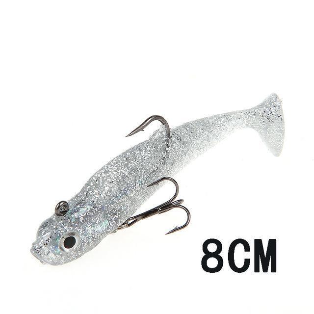Fish King 1Pc 8/10Cm 10 Color Soft Bait Jig Fishing Lure With Lead Head Fish-Fishing Tackle-065 8CM-Bargain Bait Box