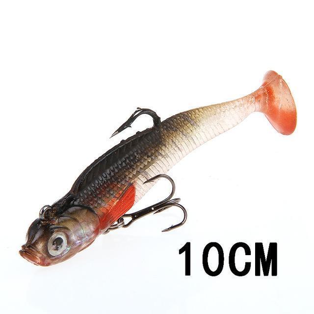 Fish King 1Pc 8/10Cm 10 Color Soft Bait Jig Fishing Lure With Lead Head Fish-Fishing Tackle-069 10CM-Bargain Bait Box
