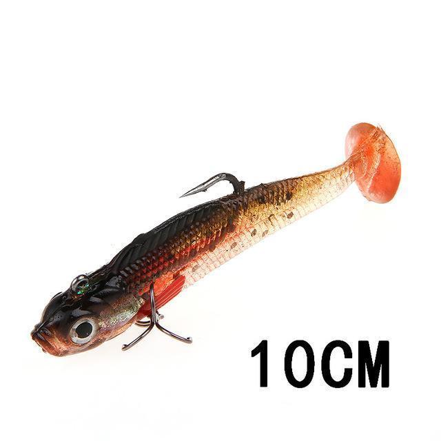 Fish King 1Pc 8/10Cm 10 Color Soft Bait Jig Fishing Lure With Lead Head Fish-Fishing Tackle-103 10CM-Bargain Bait Box