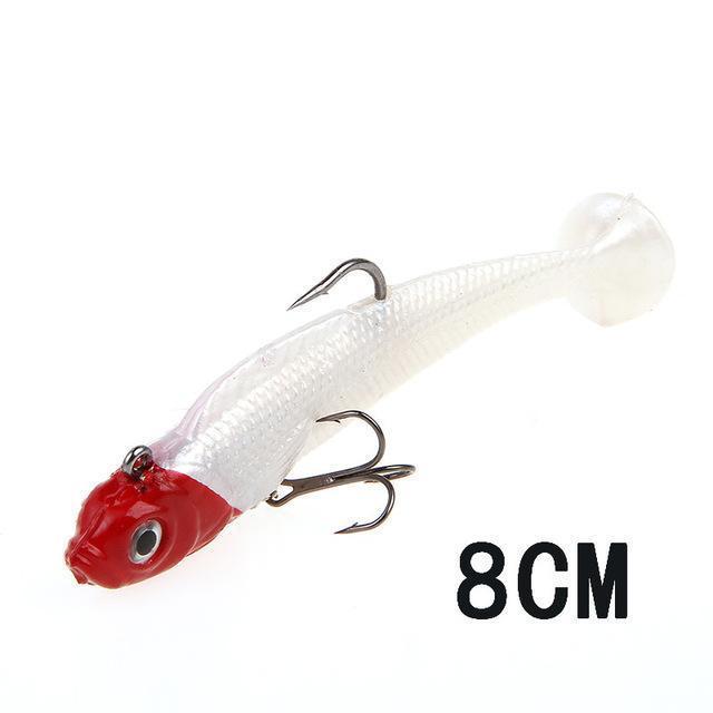 Fish King 1Pc 8/10Cm 10 Color Soft Bait Jig Fishing Lure With Lead Head Fish-Fishing Tackle-141 8CM-Bargain Bait Box