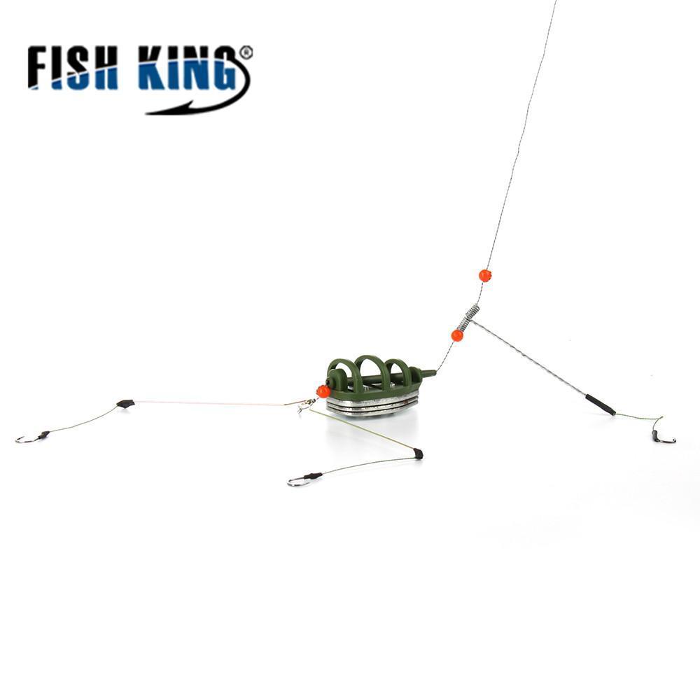 Fish King 1Pc Fish Holder Fishing Accessory With Lead Bait Cage Inline Hook-FISH KING First franchised Store-30G-Bargain Bait Box