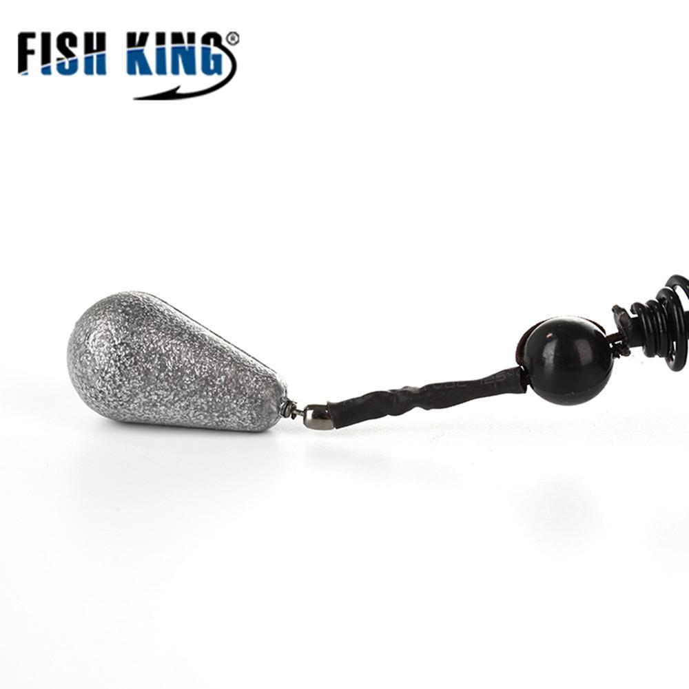 Fish King 1Pc Length 62Cm Two Hooks Cage Bait Lure Copper Trap Basket Feeder-FISH KING First franchised Store-15G-Bargain Bait Box