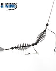 Fish King 1Pc Length 62Cm Two Hooks Cage Bait Lure Copper Trap Basket Feeder-FISH KING First franchised Store-15G-Bargain Bait Box