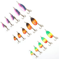 Fish King 1Pc Size0-Size5 Fishing Lure Pesca Mepps Spinner Bait Spoon Lures With-FISH KING First franchised Store-Multi Size1-Bargain Bait Box