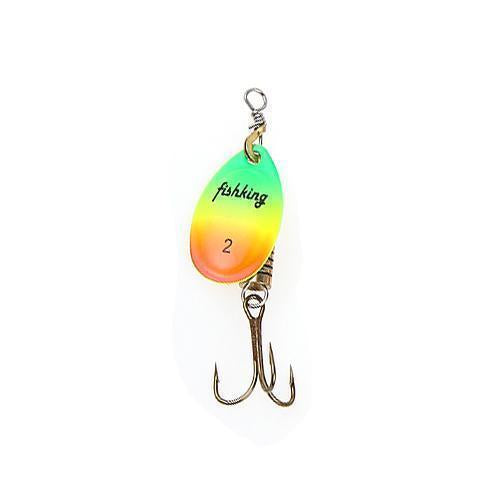Fish King 1Pc Size0-Size5 Fishing Lure Pesca Mepps Spinner Bait Spoon Lures With-FISH KING First franchised Store-Multi Size2-Bargain Bait Box