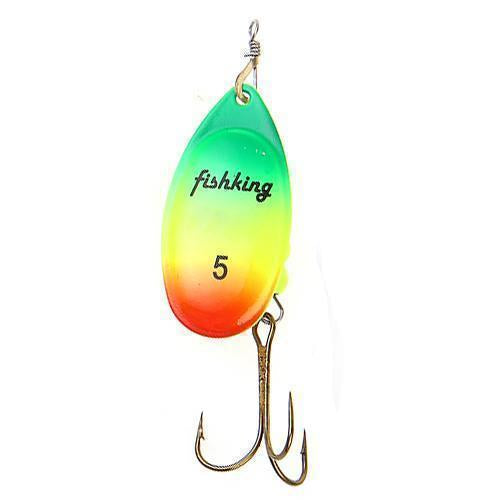 Fish King 1Pc Size0-Size5 Fishing Lure Pesca Mepps Spinner Bait Spoon Lures With-FISH KING First franchised Store-Multi Size45-Bargain Bait Box