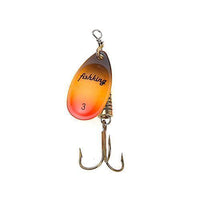 Fish King 1Pc Size0-Size5 Fishing Lure Pesca Mepps Spinner Bait Spoon Lures With-FISH KING First franchised Store-Orange Size3-Bargain Bait Box