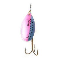 Fish King 1Pc Size0-Size5 Fishing Lure Pesca Mepps Spinner Bait Spoon Lures With-FISH KING First franchised Store-Pink Blue Dot Size5-Bargain Bait Box