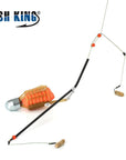 Fish King 1Pc Two Hooks 20G-80G Carp Trap Basket Feeder Holder Bait Cage Fishing-FISH KING First franchised Store-20G-Bargain Bait Box
