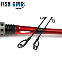 Fish King 24T Carbon Casting Lure Rod 2.1M Two Segments Section C.W. M Ml Lure-Baitcasting Rods-Fishing Tackle-Bargain Bait Box
