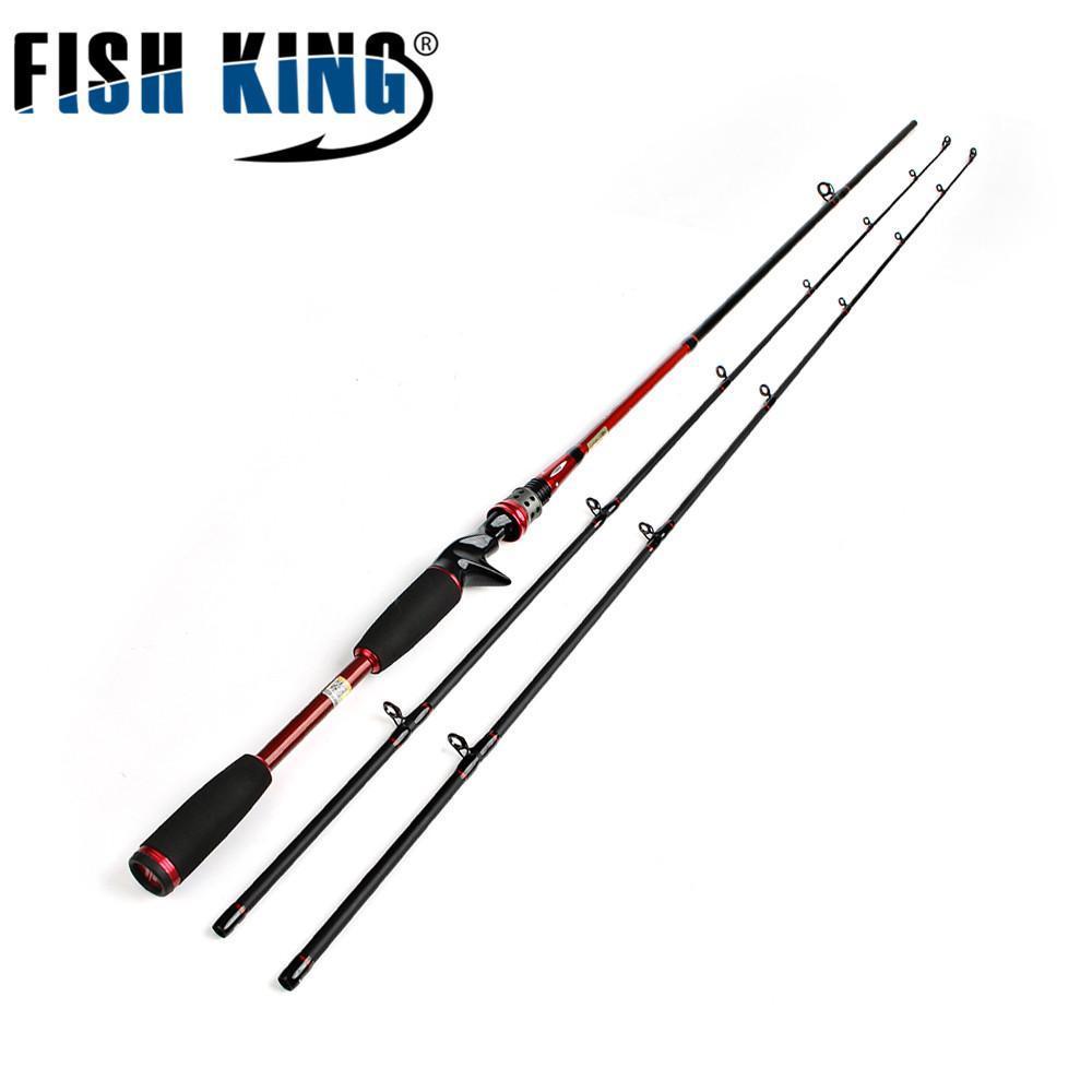 Fish King 24T Carbon Casting Lure Rod 2.1M Two Segments Section C.W. M Ml Lure-Baitcasting Rods-Fishing Tackle-Bargain Bait Box