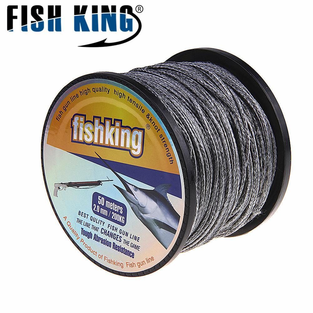Fish King 50M 1.8Mm 2Mm/200Kg Excellent Spear Gun Line Pe Multifilament-FISH KING Official Store-Green-Bargain Bait Box
