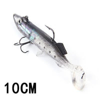 Fish King 8/10/12/14Cm 6 Color Soft 3D Eyes Lead Fishing Lures With T Tail-Fishing Tackle-058 10CM-Bargain Bait Box