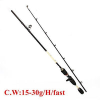 Fish King 99% Carbon 1.8M To 3M Hard 2 Section 15-30G Fast Lure Fishing Rod-Baitcasting Rods-Fishing Tackle-1.8 m-Bargain Bait Box