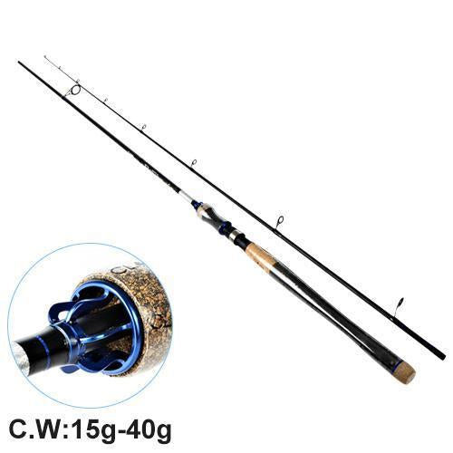 Fish King Hi Carbon 5 Color 2.1M-2.7M 2 Section Soft Lure Fishing Rod Lure-Spinning Rods-FISH KING Official Store-Blue-2.1 m-Bargain Bait Box