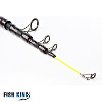 Fish King High Carbon 3.9M 4.2M 4.5M50-150G 5 Sections Spinning Fishing Surf Rod-Telescoping Fishing Rods-FISH KING Official Store-White-Bargain Bait Box