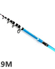 Fish King Hot Fiber Glass Fishing Rod 3.0M 3.3M 3.5M 3.9M 4.2M 5 Sections-Telescoping Fishing Rods-FISH KING Official Store-Burgundy-Bargain Bait Box