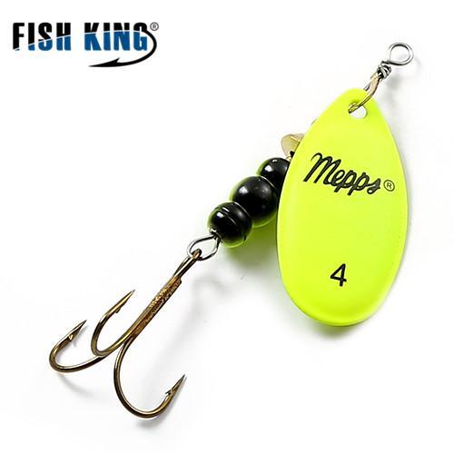 Fish King Mepps 1Pc 4 Color Size0-Size5 Fishing Hard Lure Bait Leurre Peche-FISH KING First franchised Store-Fluorescent Size4-Bargain Bait Box