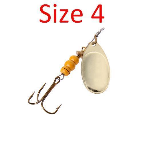 Fish King Mepps 1Pc Size1-Size4 Fishing Hook Mepps Spinner Fishing Lures  With