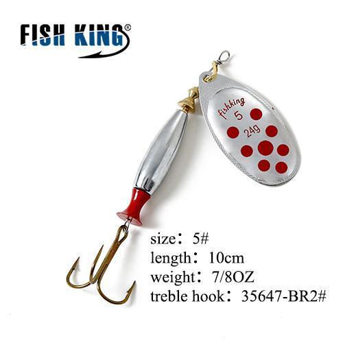 Fish King Mepps Fishing Lure 18G 24G Spinners Spoon Bait Esche Artificiali Pesca-FISH KING Go fishing together Store-Clear-Bargain Bait Box