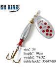 Fish King Mepps Fishing Lure 18G 24G Spinners Spoon Bait Esche Artificiali Pesca-FISH KING Go fishing together Store-Clear-Bargain Bait Box