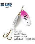 Fish King Mepps Fishing Lure 18G 24G Spinners Spoon Bait Esche Artificiali Pesca-FISH KING Go fishing together Store-Light Green-Bargain Bait Box