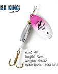 Fish King Mepps Fishing Lure 18G 24G Spinners Spoon Bait Esche Artificiali Pesca-FISH KING Go fishing together Store-Navy Blue-Bargain Bait Box