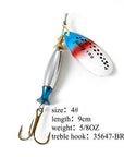 Fish King Mepps Long Cast 1 Pc Fishing Lure Spinner Bait Fishing Tackle-FISH KING Official Store-Light Green-Bargain Bait Box