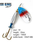 Fish King Mepps Long Cast 1 Pc Fishing Lure Spinner Bait Fishing Tackle-FISH KING Official Store-Light Yellow-Bargain Bait Box