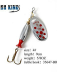 Fish King Mepps Long Cast 1 Pc Fishing Lure Spinner Bait Fishing Tackle-FISH KING Official Store-Navy Blue-Bargain Bait Box