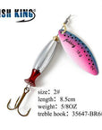 Fish King Mepps Long Cast 1 Pc Fishing Lure Spinner Bait Fishing Tackle-FISH KING Official Store-Plum-Bargain Bait Box