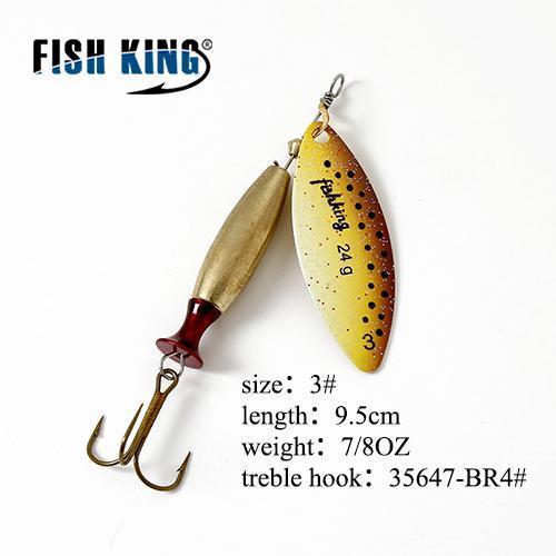 Fish King Mepps Long Cast 1 Pc Fishing Lure Spinner Bait Fishing Tackle-FISH KING Official Store-Sky Blue-Bargain Bait Box