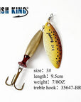 Fish King Mepps Long Cast 1 Pc Fishing Lure Spinner Bait Fishing Tackle-FISH KING Official Store-Sky Blue-Bargain Bait Box