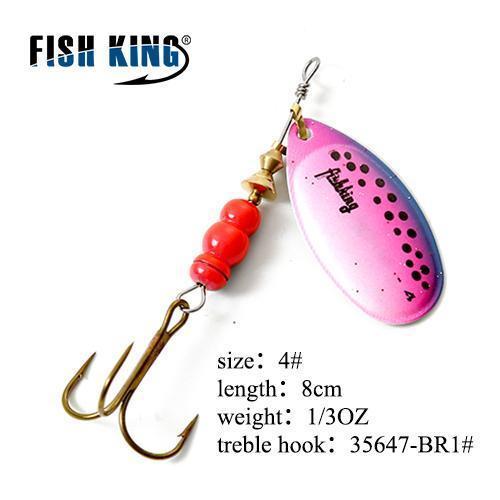 Fish King Spinner Bait Mepps 1Pc 3 Color 1# 2# 3# 4# 5# Fishing