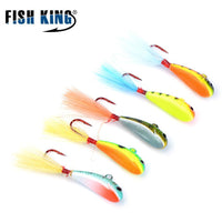 Fish King Winter Ice Fishing Lure 5Pcs/Pack 5 Color Hard Bait Lure Jig Head Hook-FISH KING First franchised Store-IL047-8-2g-Bargain Bait Box