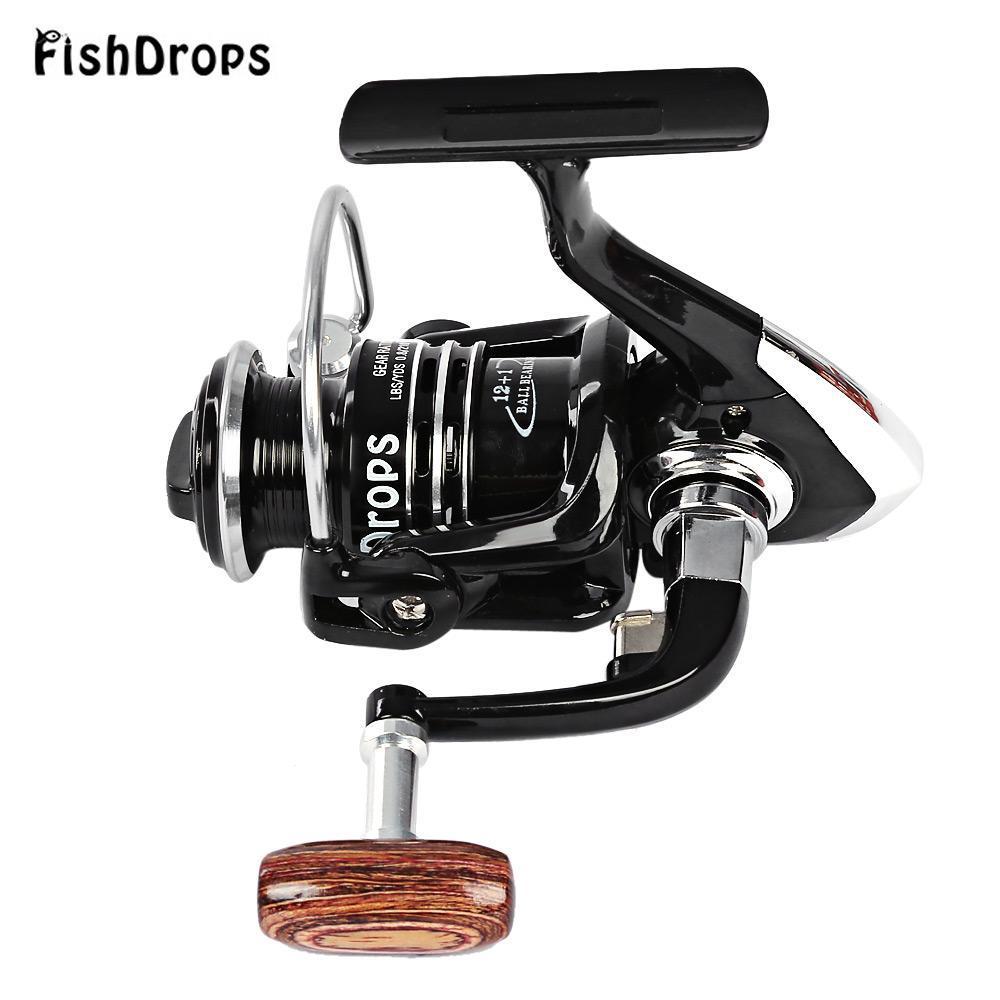 Fishdrops 13Bb One Way Clutch Size 1000-7000 Full Metal Spool Spinning Fishing-Spinning Reels-Shenzhen Outdoor Fishing Tools Store-3000 Series-Bargain Bait Box