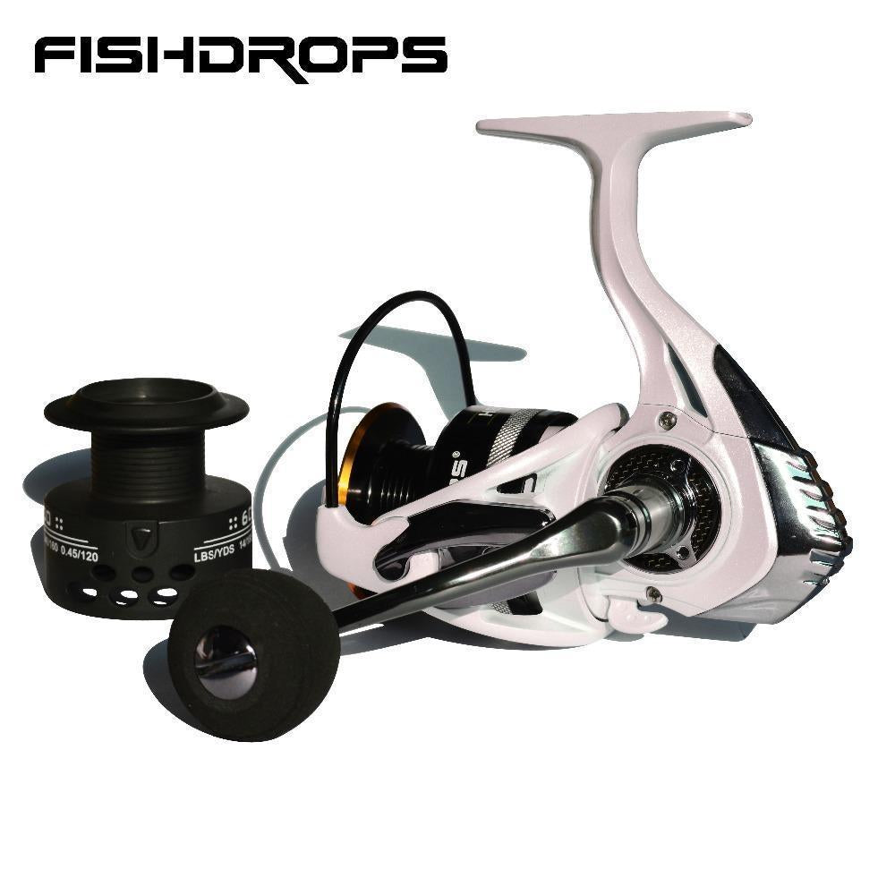 Fishdrops Fishing Spining Reel Screw In Handle Carbon-FISHING TACKLE OUTLETS-1000 Series-Bargain Bait Box