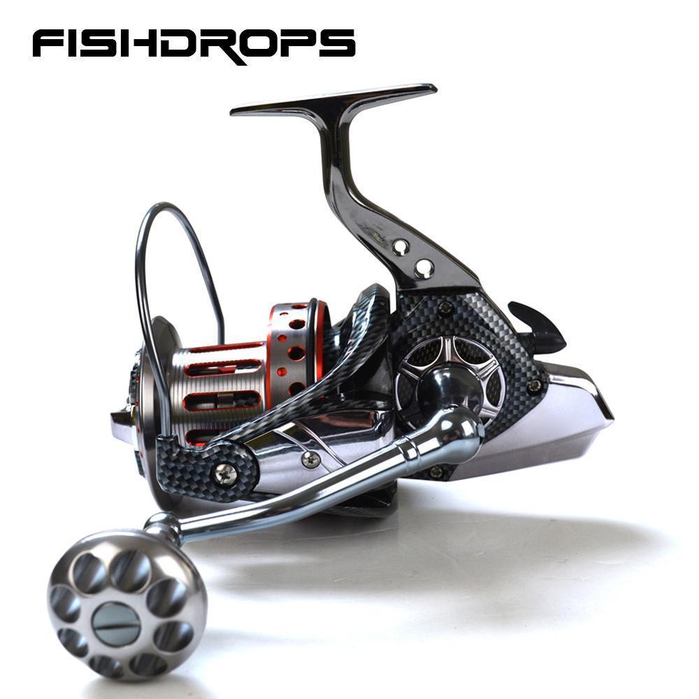 Fishdrops Full Metal Body Spinning Reels Big Trolling Reel Surf Reel Fishing-FISHING TACKLE OUTLETS-8000 Series-Bargain Bait Box
