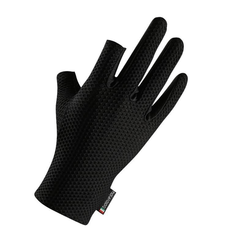 Fishing Gloves 2 Cut Finger Anti Slip Sunshade Elastic Breathable Ice Silk-Fishing Gloves-Fitness outdoor Store-B-China-Bargain Bait Box