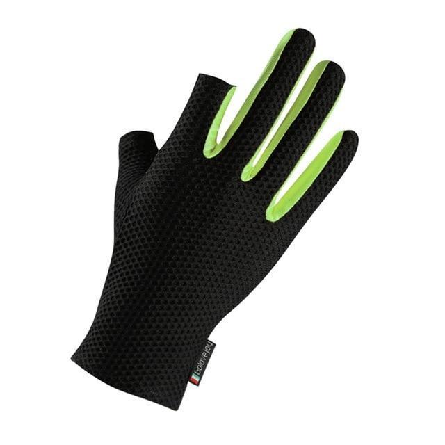 Fishing Gloves 2 Cut Finger Anti Slip Sunshade Elastic Breathable Ice Silk-Fishing Gloves-Fitness outdoor Store-G-China-Bargain Bait Box