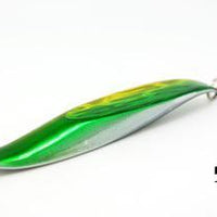 Fishing Jigbait Lures Long S Bending Glow Spoon Spinner Bait 55G Hyperbolic-Glow Baits-Bargain Bait Box-Green Gold-Bargain Bait Box